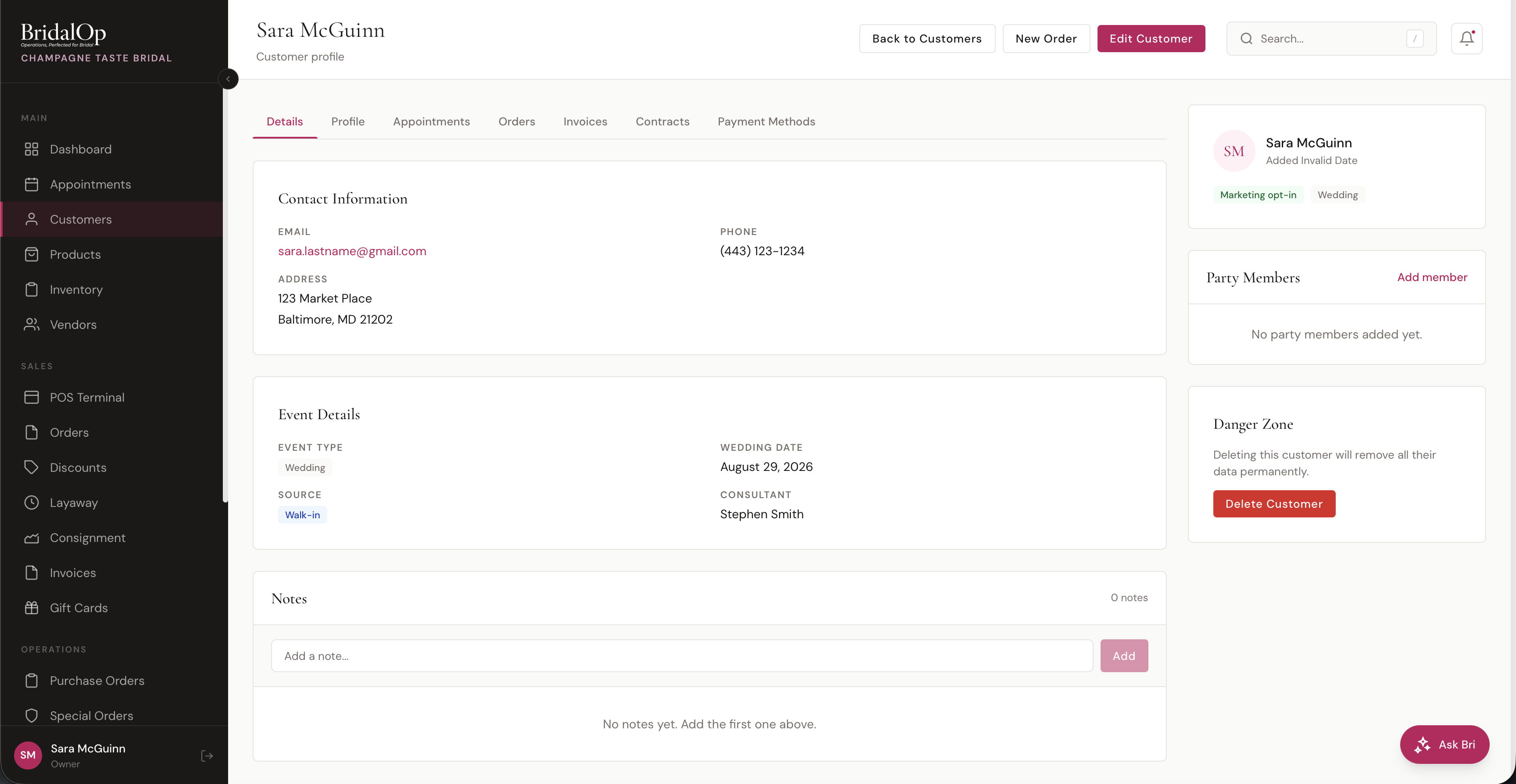 Customer Profile